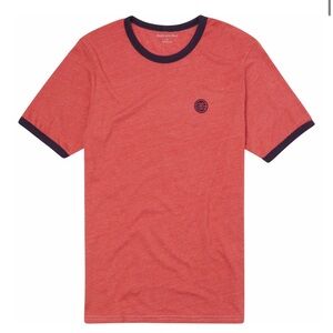 Blade+Blue tri blend ringer tee t-shirt large men tomato red blade and blue